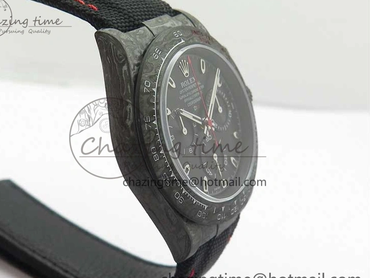 MiroTime 0104 Daytona DIW Carbon Noob 1:1 Best Edition Black Dial on Nylon Strap SA Modern 2611